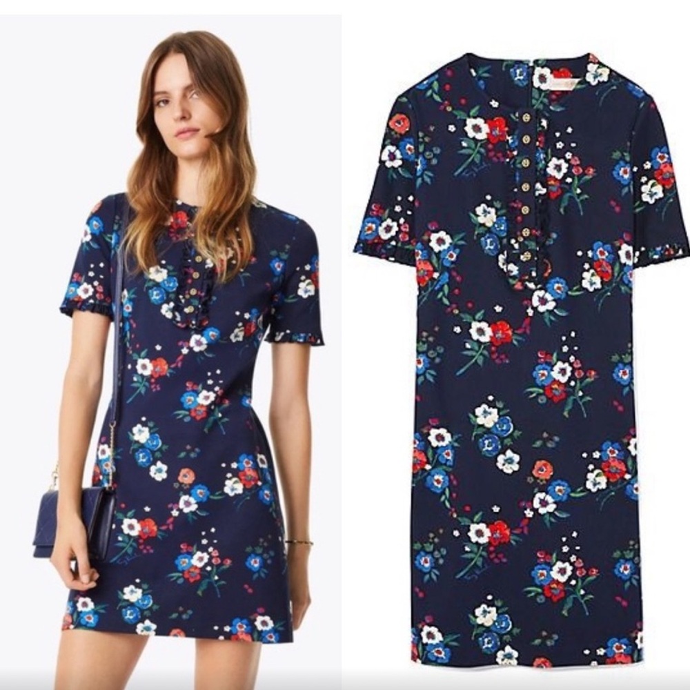 Tory Burch Miranda Pansy Bouquet Dress